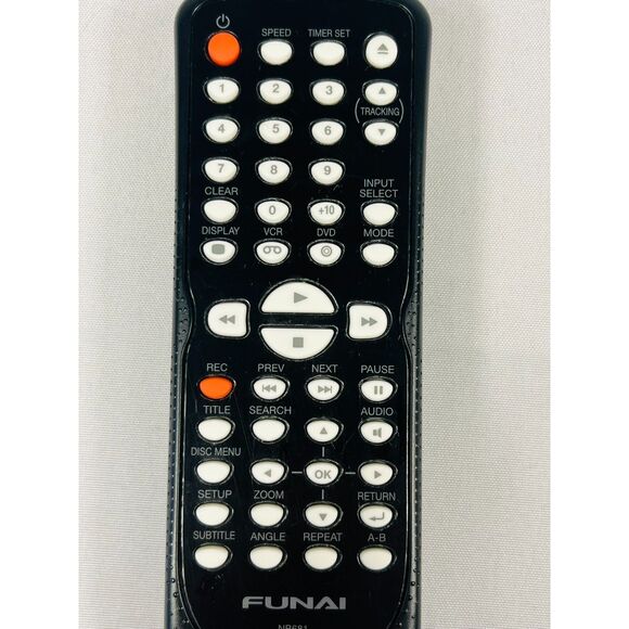 Funai Genuine Remote Control NB681 DVD/VCR VHS Combo - Picture 2 of 6